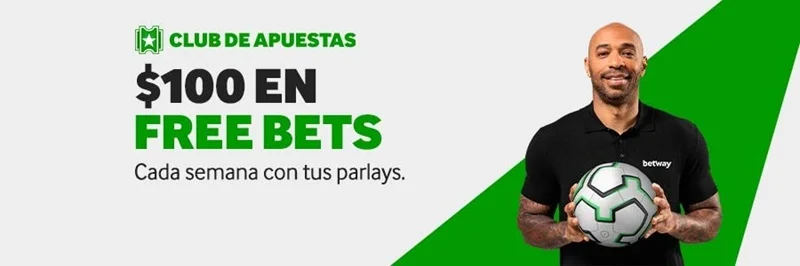 Promoción Club de Apuestas: $100 en apuestas gratis cada semana