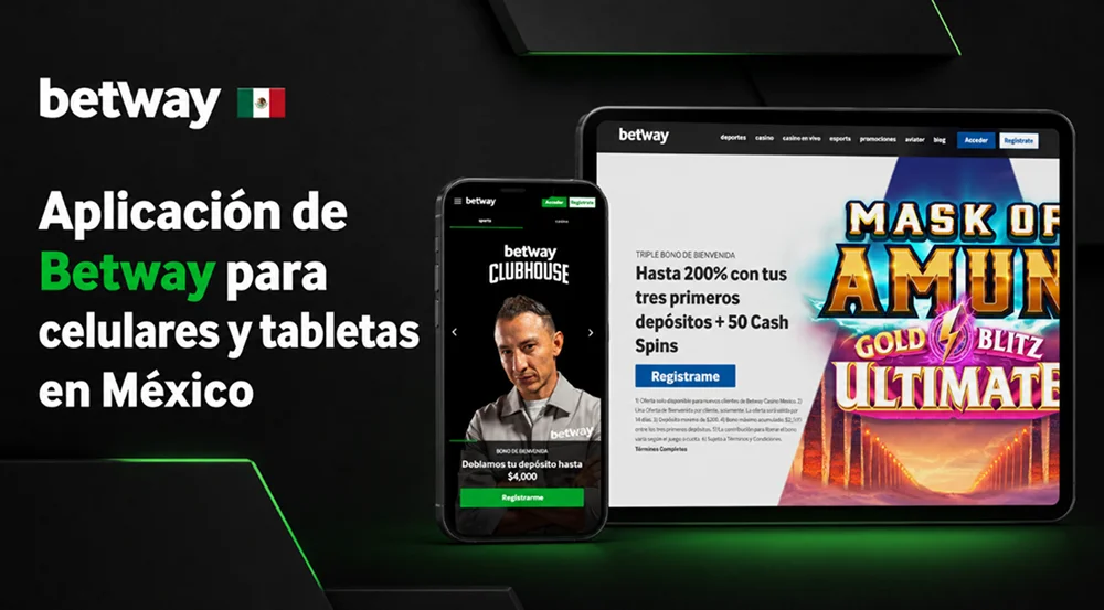 Betway en teléfonos y tabletas para México