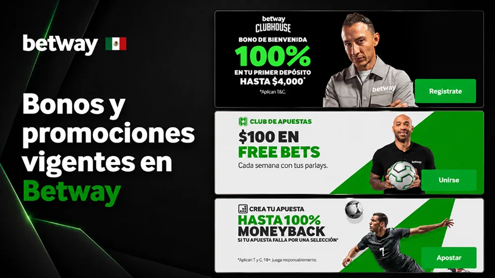 Bonos deportivos y promociones activas de Betway