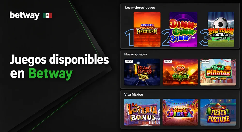 Selección de juegos nuevos y populares del casino