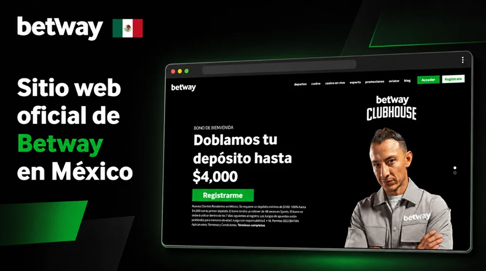 Página oficial de Betway para usuarios de México