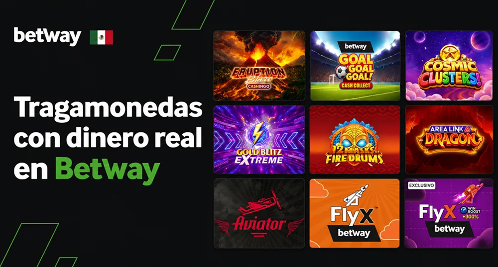 Máquinas tragamonedas de Betway con apuestas reales